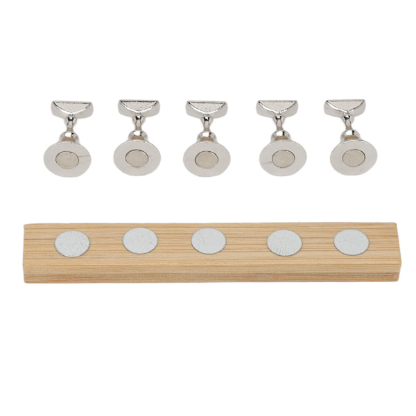 Magnetisk nageldisplayställ Log Alloy DIY träningsfingernageldisplayhållare för skönhetssalong