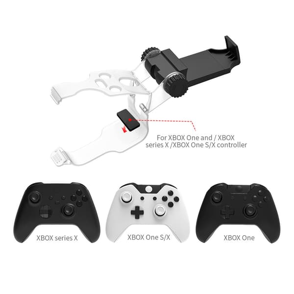Controller Telefonklips Teleskopisk og Justerbar Vinkel Universal Telefonklips Beslag PS4 (Sort)