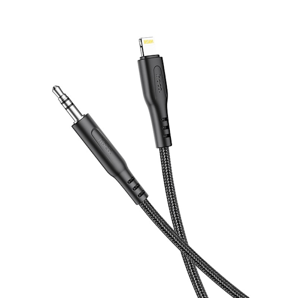hoco. UPA18 digitaalinen äänenmuunnoskaapeli iPhone Lightning -liitäntään, nylonpunottu sovitinkaapelin