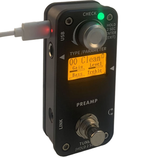 Förförstärkare Effektpedal Ostämd Ljud Överbelastning Distorsion Metall Ton Elgitarr Effektor