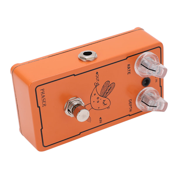 Phase Effect Metal Rate Depth Knobs Kitara Monoblock Phaser Poljin Sisäänrakennettu 9V 300mAh Akku