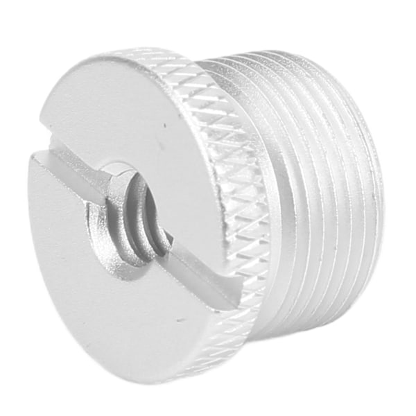 1/4 tum hon till 5/8 tum hane gängadapter Aluminiumlegering MikrofonskruvadapterSilver F18B