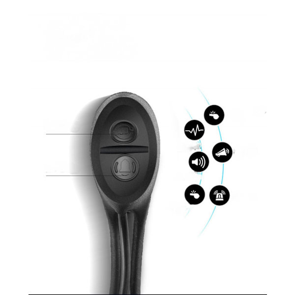 Cykellys Sæt, Speedometer LED Cykellygter med Horn, LCD Display USB Genopladelig Cykel Baglygte og Cykel Forlygte