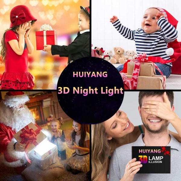 WJ Anime Chainsaw Man Denji 3D Illusion LED Natlampe Animationsfigur Modellampe Soveværelse Dekoration Atmosfærelampe Touch/Fjernbetjening