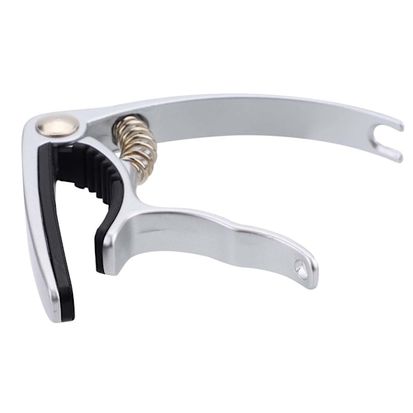 Enhands snabbväxlande metallklämma Capo Gear Pin Remover för akustisk folk gitarr (Sillver)