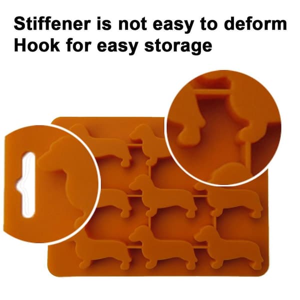 Animal Ice Cube Mold And Tray orange