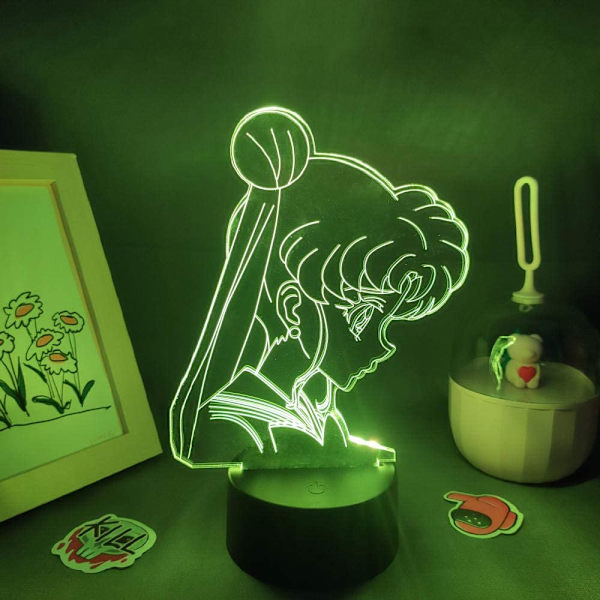 3D LED Lampe 3D Illusion Lampe Anime Sailor Moon 3D Lampe Sailor Moon LED Natlampe til Børn Pige Soveværelse Dekoration Manga Jul Fødselsdag