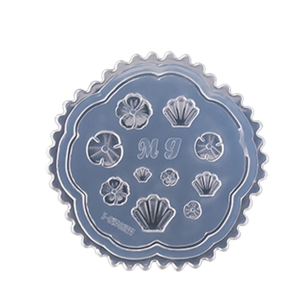 Nagelkonstmallar 3D Silikon Akryl Nagel Carved Mold DIY Maincure Verktyg 11#