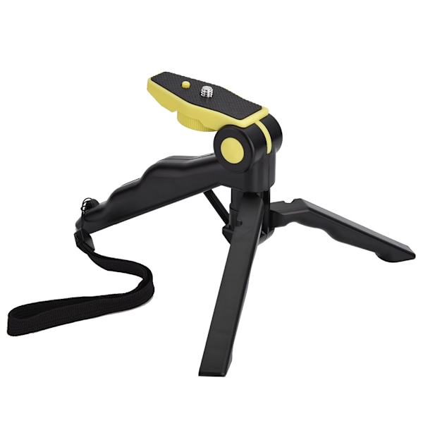 Telefonhållare Tripod Handheld Stabilisator Handgreppsfäste för Smartphone IPhone Gopro (Gul)