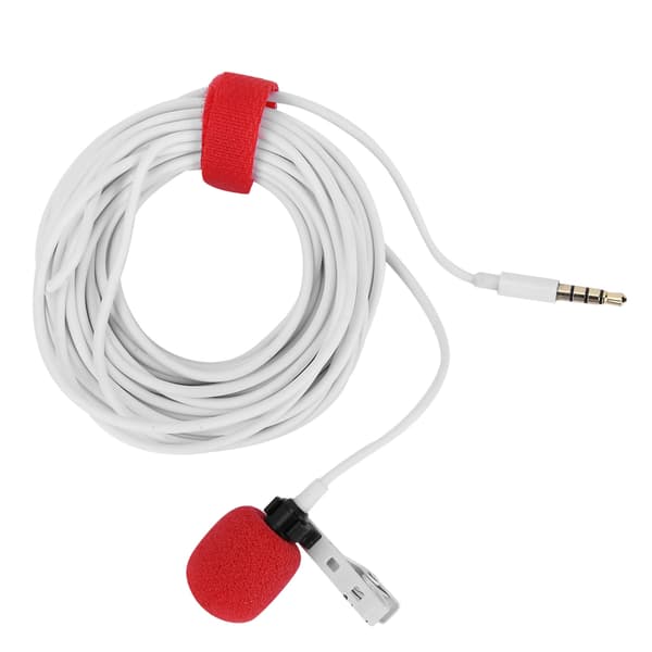 3,5 mm TRRS Mini Clip-on Mikrofon Revers Lavalier Mikrofon til Telefon Videokamera