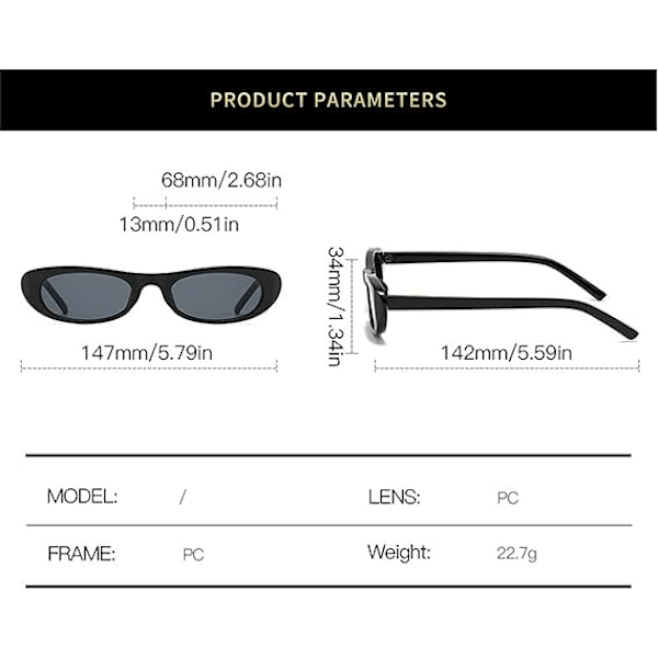 Trendy Ovale Dame Solbriller Designer Luksus Mode Unisex Leopard Små Vintage Smalle Solbriller Black Frame Tea