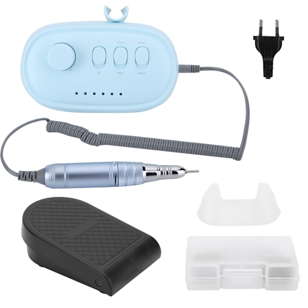 JMD‑206 Elektrisk nagelslipningsmaskin nagelborrmaskin (110 / 240V justerbar) EU-kontakt