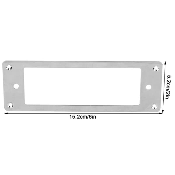 Pickup-ram silver krompläterad basinstrumenttillbehör 151 mm