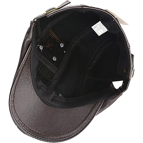 Herrar Beret Hatt Bomulls Spänne Justerbar Newsboy Hatt Cabbie Gatsby Keps