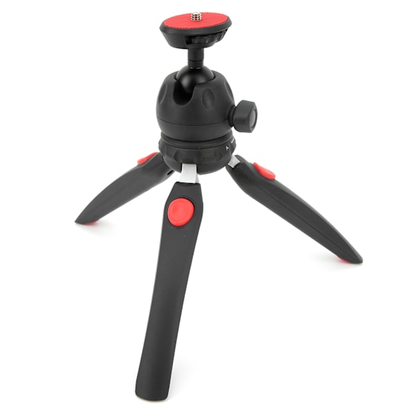 Mini Tripod Kamerahållare med 360° Justerbart Kulhuvud 4 Sektioner Teleskopisk Antislip Bärbar Skrivbordsstativ för Vloggar