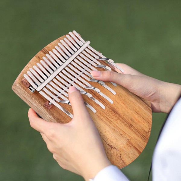 GECKO K17NOTE C-dur 17-tangenters Kalimba Kamferträ Klassisk stil Tumme Piano Kalimbas