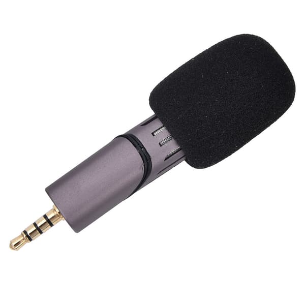 3,5 mm vindskyddad bomull mobiltelefon mini bärbar 2 kanaler pluggmikrofon LDX-SMALL