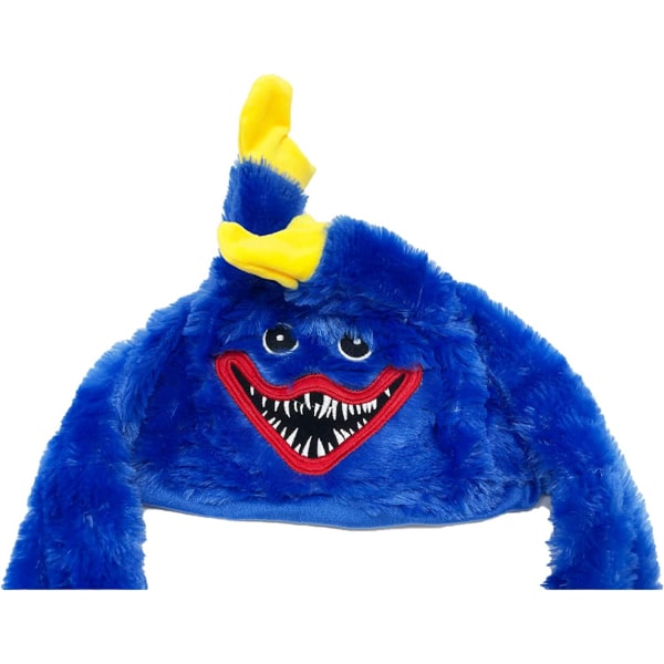 Mössa med öron som rör sig, hoppande mössa, rolig plyschmössa, kostym