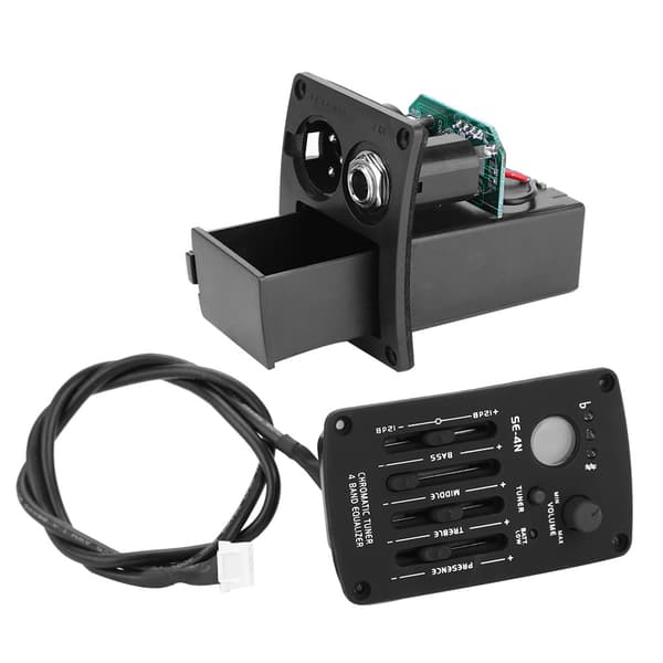 SE-4N 4-bånds EQ-equalizer pickup-tuner til akustisk guitar, musikinstrument tilbehørssæt