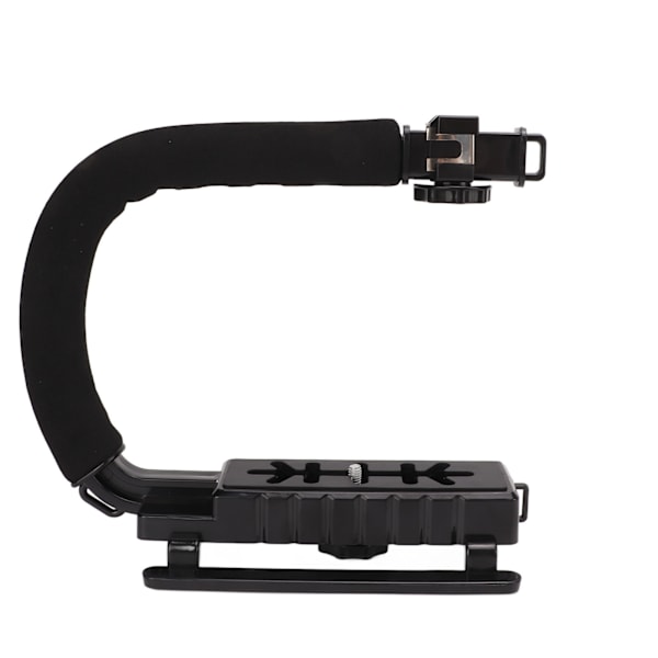 PULUZ U C-formad videostabiliserande handgrepp ABS-svamp svart handhållen fotografering Accoessory för mikrofilmer