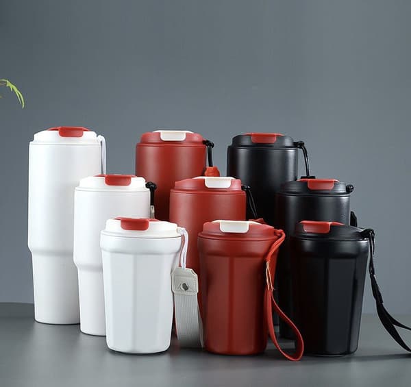 Wekity Dobbelt Lag Stor Kapacitet Bilkrus Feriegave Rustfrit Stål Kaffe Krus, 900ml