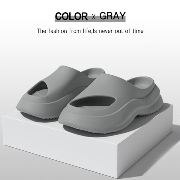 Unisex trädgårdsträskor Sandaler Tofflor-Grå(42/43 EU-storlek）