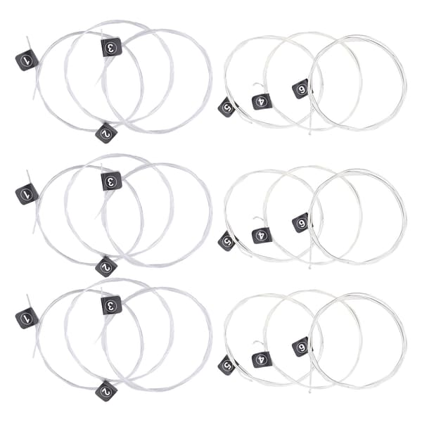 3 set klassiska gitarrsträngar ersättning stabil tonhöjd nylon silverpläterade tillbehör NX35