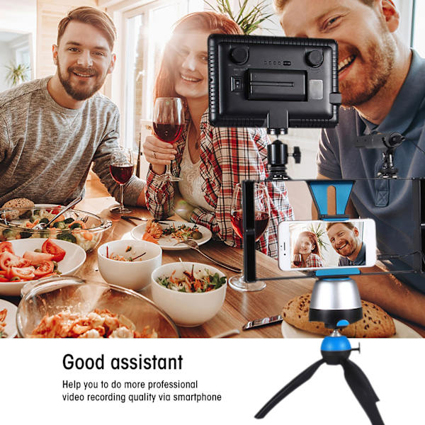 PULUZ Telefon Smartphone Video Bur Stabilisator Rig Stativfäste för LED-lampa Mikrofon
