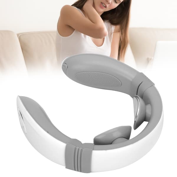 Cervical Vertebra Massager Constant Temperature Hot Compress Neck Massage InstrumentWhite