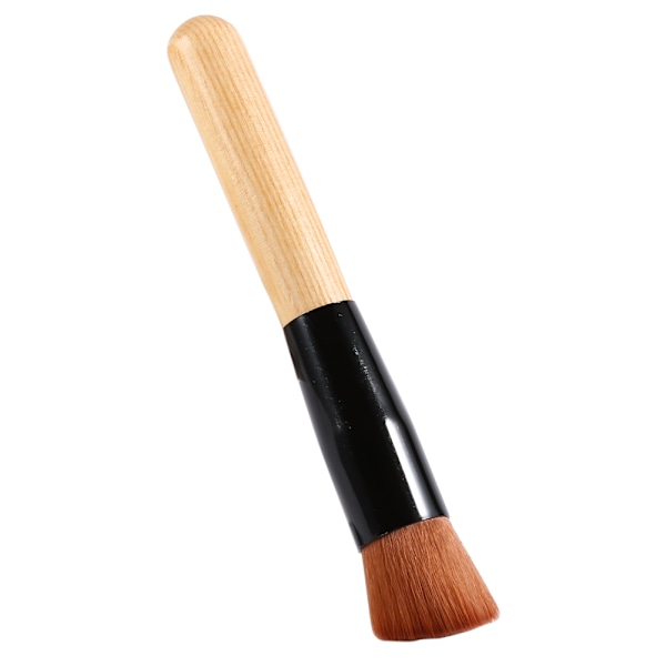 Kosmetiska borstar set tandborste smink rouge foundation borste & puderpuff & canvas väska