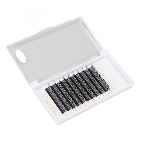 YY Lash Extensions D Curl 0,07 mm 13 mm D Curl Volume Soft Black 10 Rækker Fan Falske Øjenvipper til Begyndere