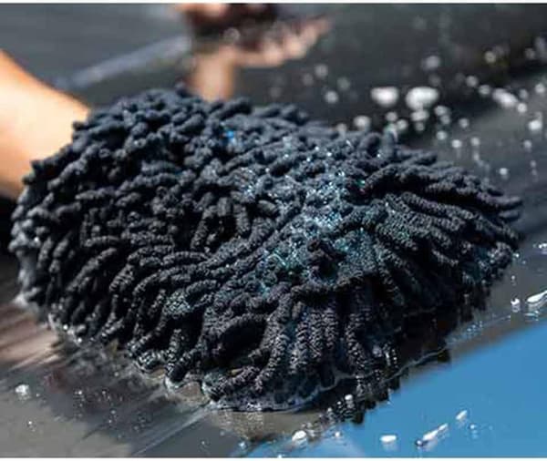 Bilvaskeredskab, rød mikrofiber vaskehandske, 2-pak
