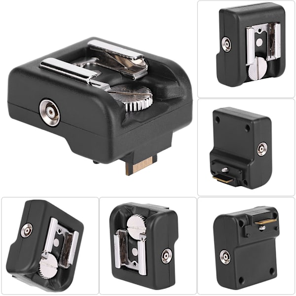 Blixtskoadapter Konverter Kamera Trådlös Speedlite Flash Trigger Svart