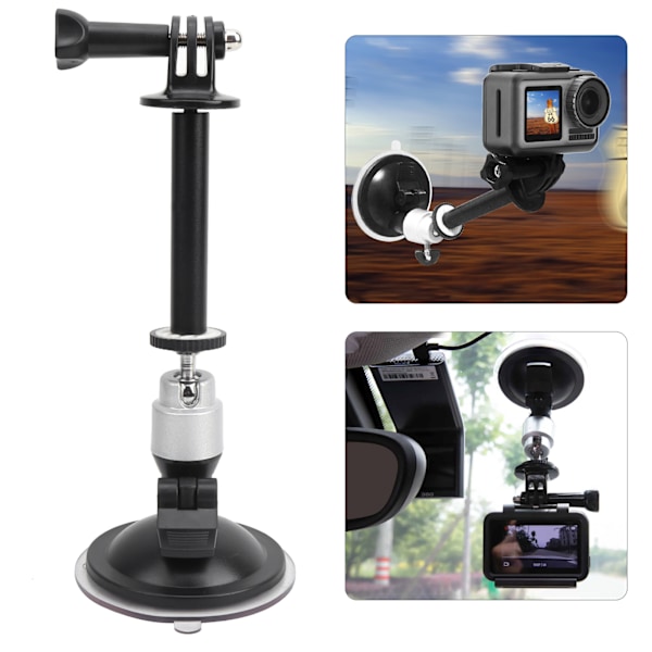 Portabel fordonsbilsfäste konsolmontering adaptertillbehör för DJI OSMO ACTION Black