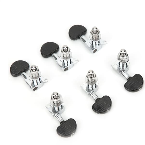Guitar Tuning Pegs Head Tuners String Locking Knobs Velegnet til Elektrisk Klassisk Instrument Semicirkel
