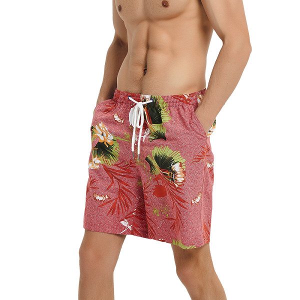 Roliga badbyxor för män Quick Dry Beachwear Sport Löpning Swim Board Shorts-DK025