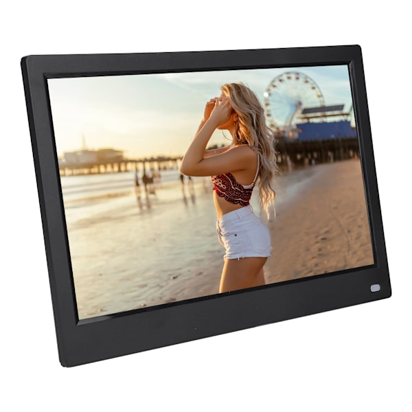 12,5\" skärm HDMI IPS Multifunktionell Digital Elektrisk Fotoram 1080P (Svart )