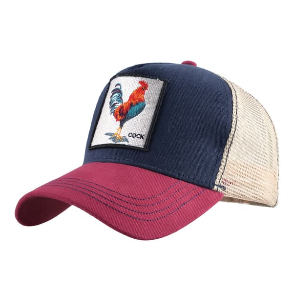 Animal bird mesh trucker hat snapback square patch unisex baseball caps