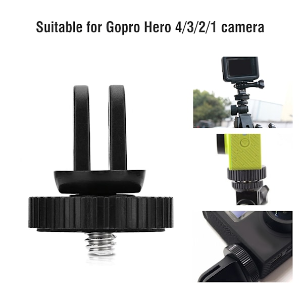 Universell Mini Tripod Mount Adapter med 1/4\" Monteringsskruv för Gopro Hero 4 3 3+ Kameror