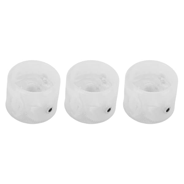 3 st elektrisk gitarrknopp sträng potentiometer regulator instrument tillbehör set kit vit
