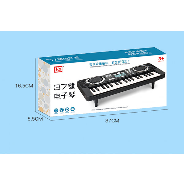 Børnekeyboard, 37-tangenters bærbart elektronisk klaver til børn, digitalt musik klaver keyboard pædagogisk legetøj