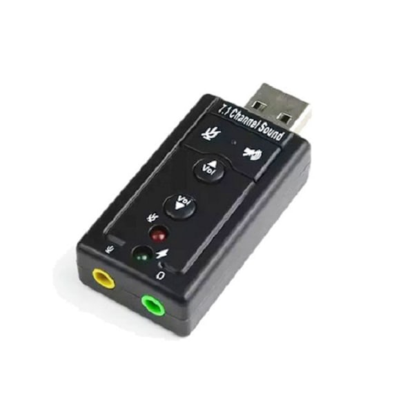 [Lydkort] Lever analog 7.1USB ekstern uavhengig lydkort datamaskintilbehør analog lydkort, 3-pakning