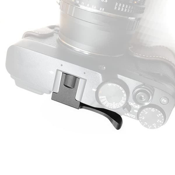 Slitesterk tommelgrep i aluminiumslegering for FUJI X E2S E2/E1 X A3/2/1/X Pro2/1 X M1 kamera (svart)