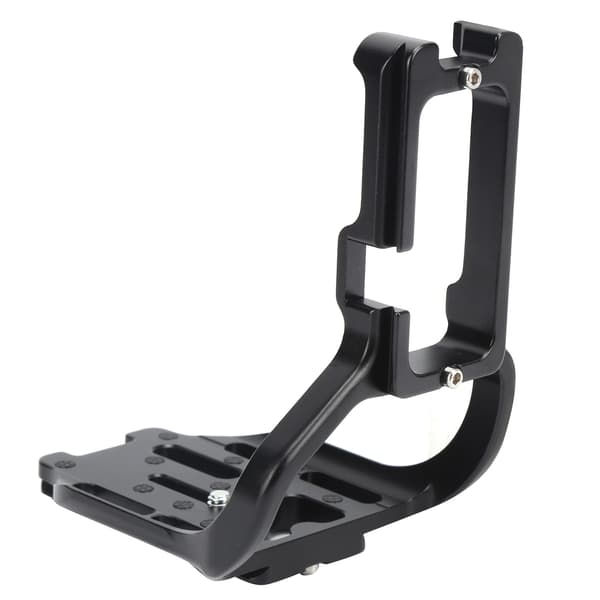 Aluminiumslegering Quick Release Plade Vertikal L-beslag Sort til Canon 5D3 SLR-kamera