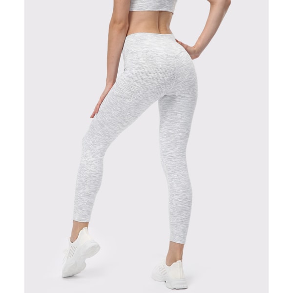 Fit Kompressions Yoga Bukser Power Stretch Trænings Leggings med Høj Talje Mavekontrol (S)