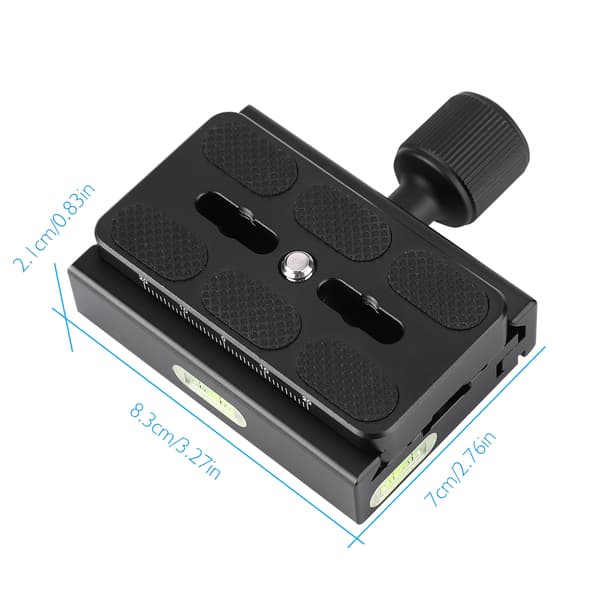 Bærbar Universal Kamera Quick Release Plade Adapter Monteringsskrue til Stativ Monopod