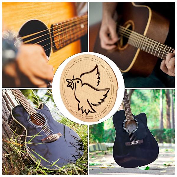Akustisk gitarr ljudhålsskydd Feedback Buster ljudbuffert för V12 40/41in gitarr