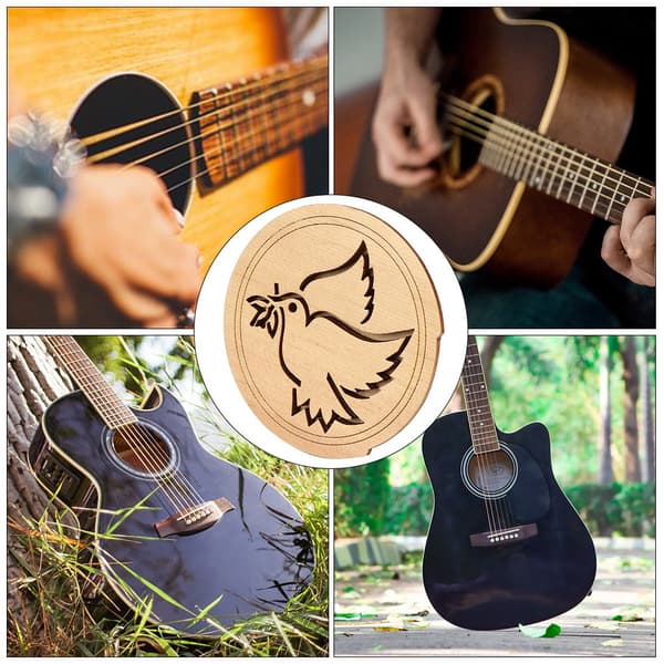 Akustisk guitar lydhul dækning feedback buster lyd buffer til V12 40/41in guitar