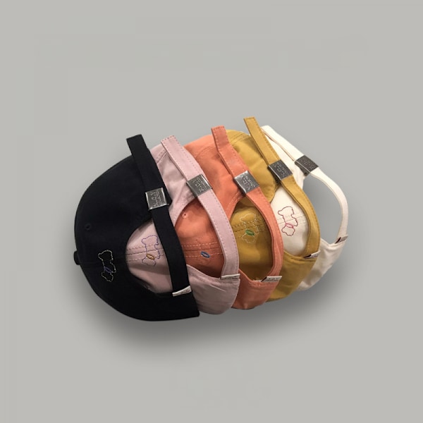 Dotpet Brev Broderad Hatt Justerbar Baseballkeps (Gul)
