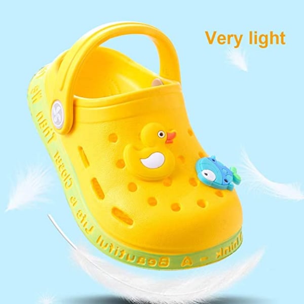 Barn Clogs Pojkar Flickor Söta Cartoon Toddler Sandaler Barn Tofflor ----- Rosa （Storlek 30-31）